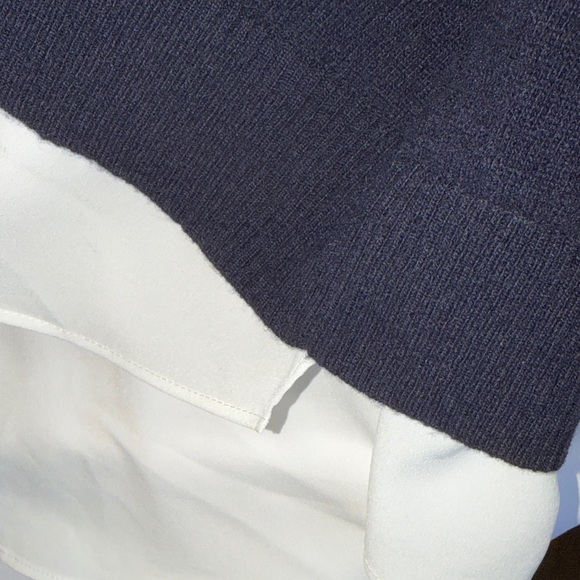 Ted Baker London Blue Sweater with Pearl Collar - Picture 6 of 9